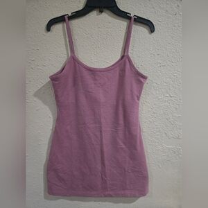 PINK Victoria's Secret Stretch Cotton Cami Night Sleep Dress, Purple Size Medium